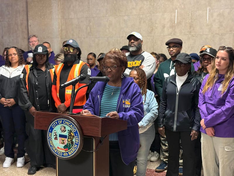 SEIU 73 union leaders at City Hall