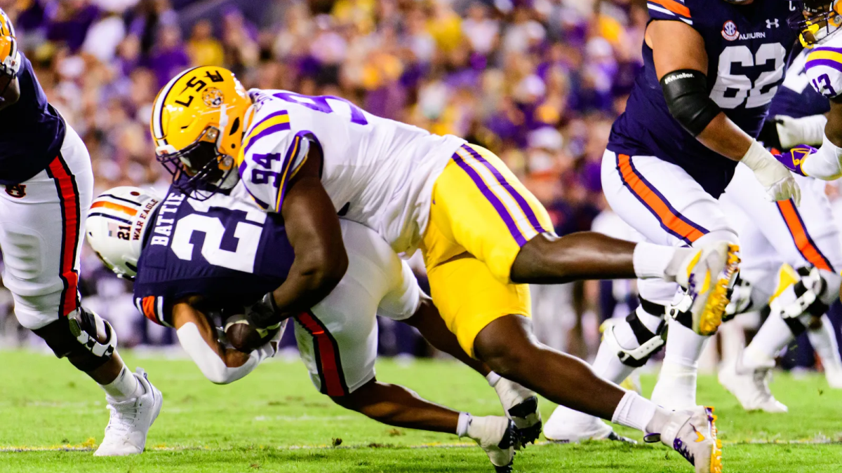 Defensive end Paris Shand enjoying the gumbo and LSU