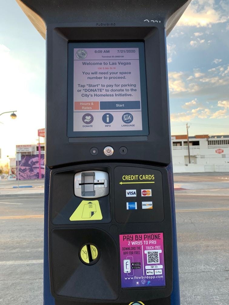 Touchless parking meters debuting in Downtown Las Vegas