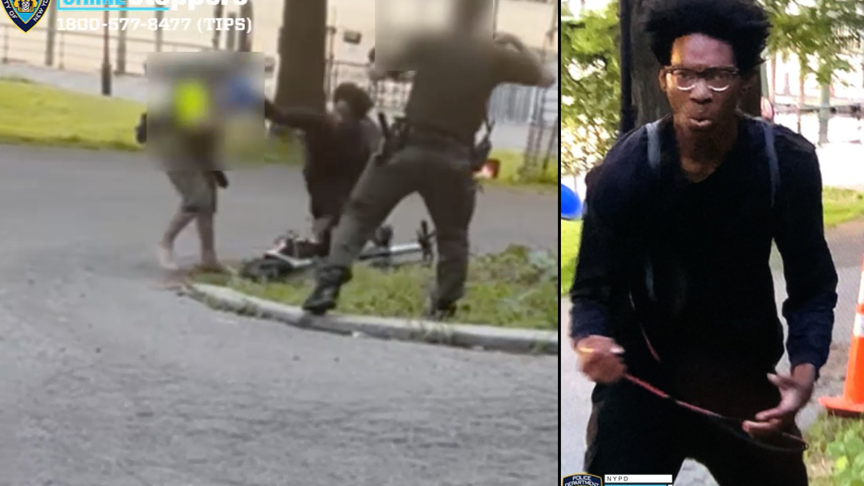 VIDEO: NYC Parks worker punched in face on UWS, suspect flees on scooter