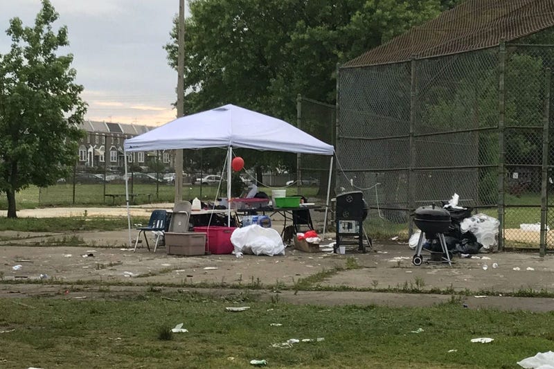 Six people were shot at Paschall Playground in Southwest Philadelphia.