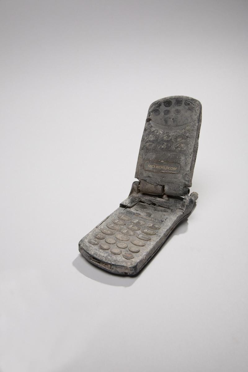 Andrea Haberman's cell phone was recovered from the rubble of the North Tower, and is now at the 9/11 Memorial & Museum.