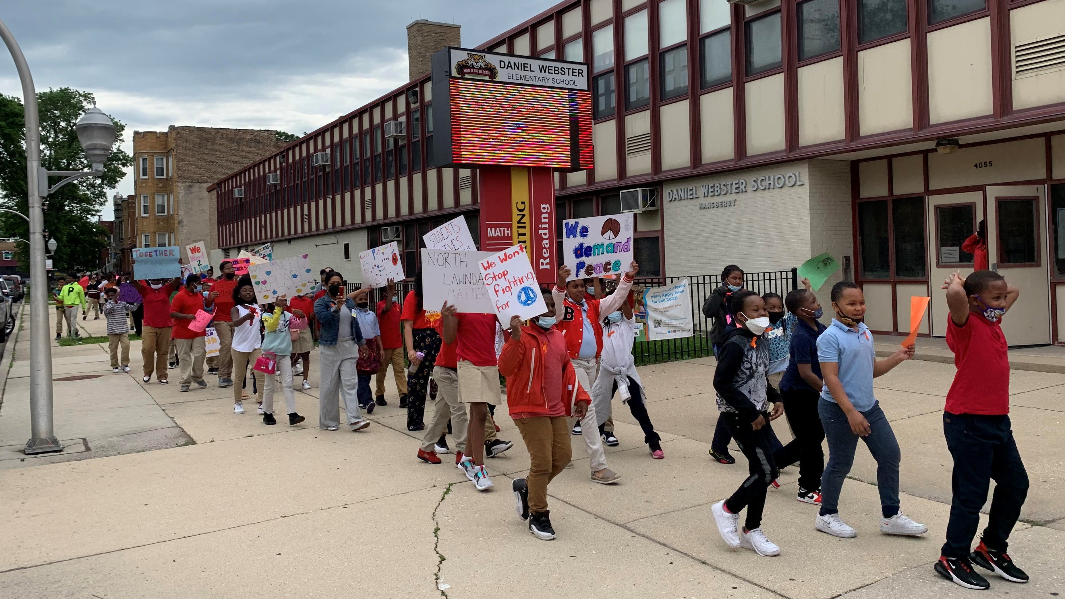 Students on West Side march for 'peace in the streets' amid uptick in gun violence