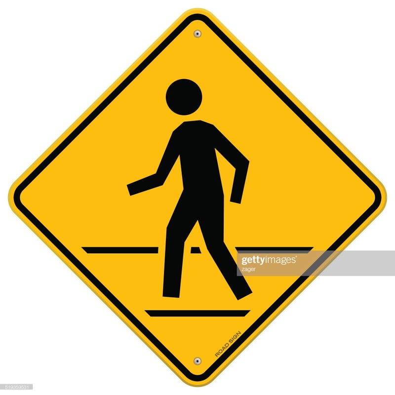 Pedestrian Crossing sign (Photo Credit: Getty Images)