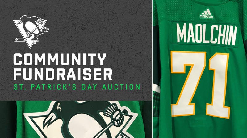 Pens Foundation To Auction St Patrick's Day Jersey In Fight Against Coronavirus