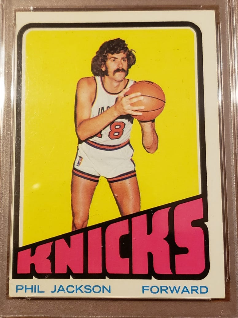 Phil Jackson 1972 Topps card
