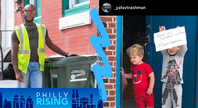 Terrell Haigler, who has an Instagram account called ‘Ya Fav Trashman.' 
