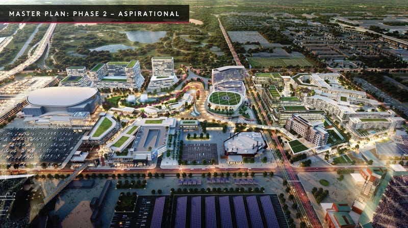 Rendering of the upgraded South Philadelphia Sports Complex