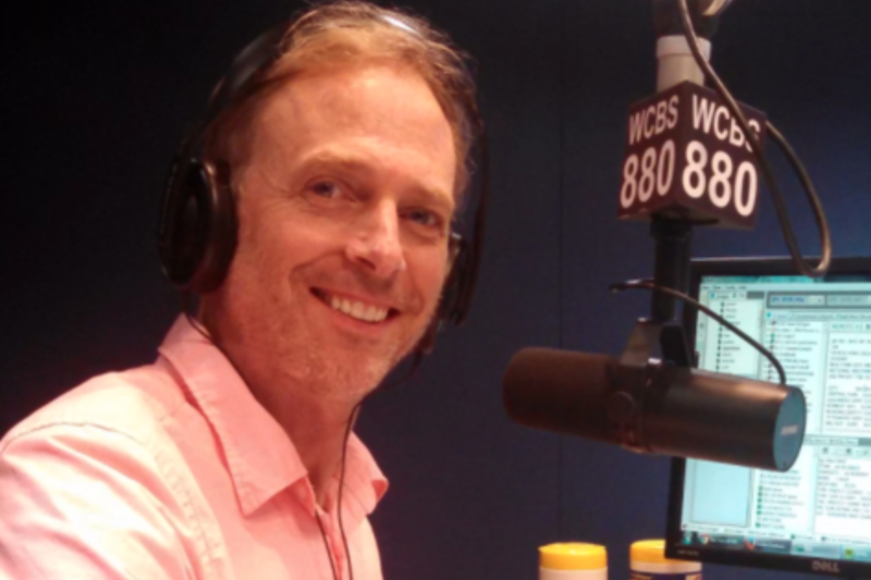 Wayne Cabot broadcast his show in the old WCBS Radio studios.