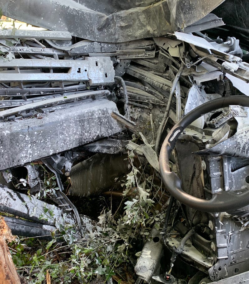 OCSO Deputy's Car After Accident - OCSO