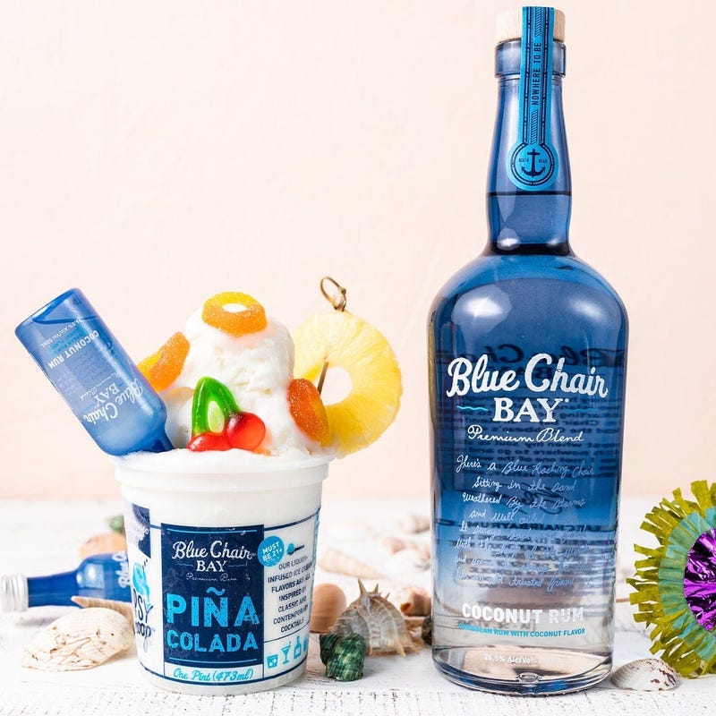 Kenny Chesney, Blue Chair Bay Rum, Pina Colada, Ice Cream, Tipsy Scoop