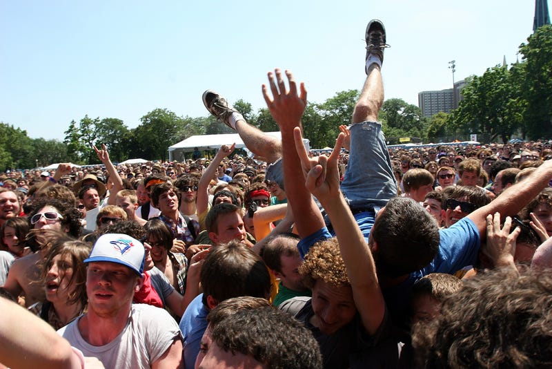 Pitchfork file image of crowd surfing