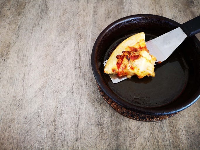 really good leftover pizza
