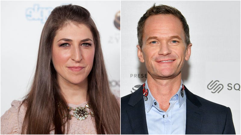 College photo of Mayim Bialik and Neil Patrick Harris