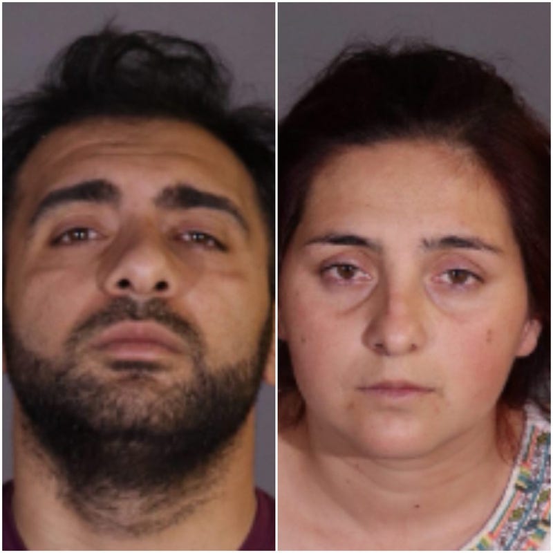 (L to R) Claudiu Stoian and Madalina Paun were arrested in connection to a string of “blessing scams” in the Los Angeles area.