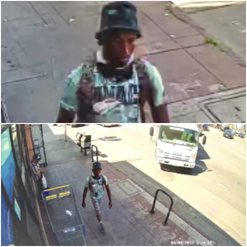 Surveillance footage of the suspect