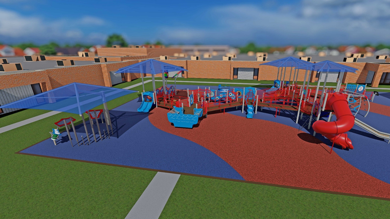 Burlington County Special Services School District playground