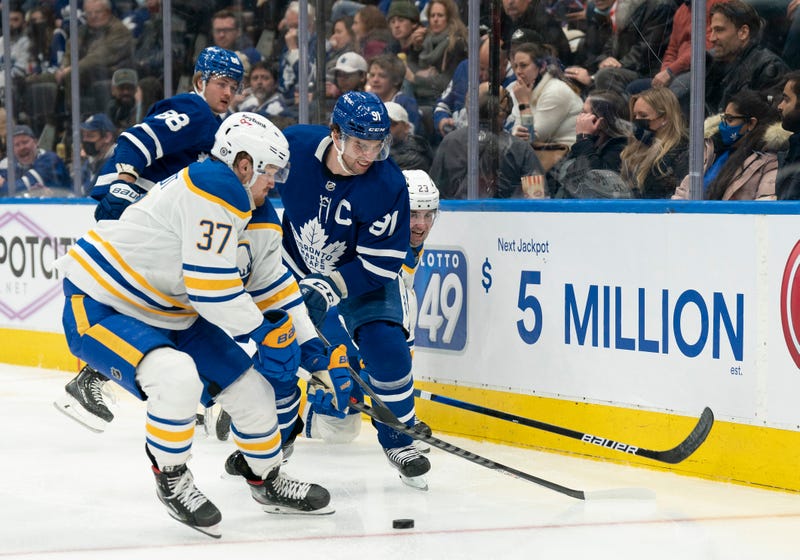 Casey Mittelstadt and John Tavares