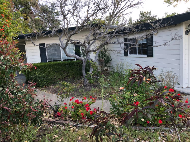 The exterior of the house on Ramona Street in Palo Alto.