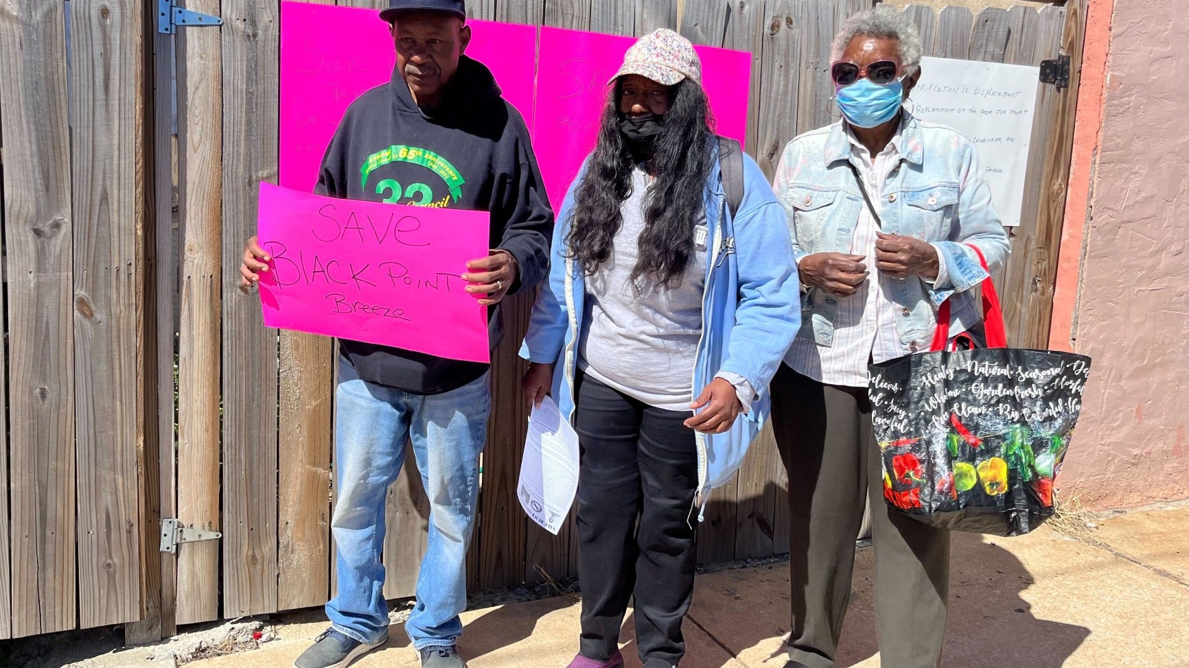Black Point Breeze residents protest neighborhood gentrification