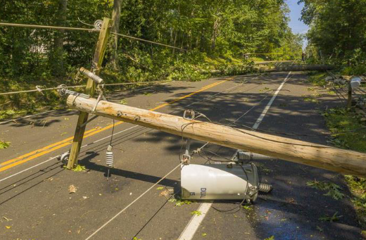 Damage From Tropical Storm Isaias