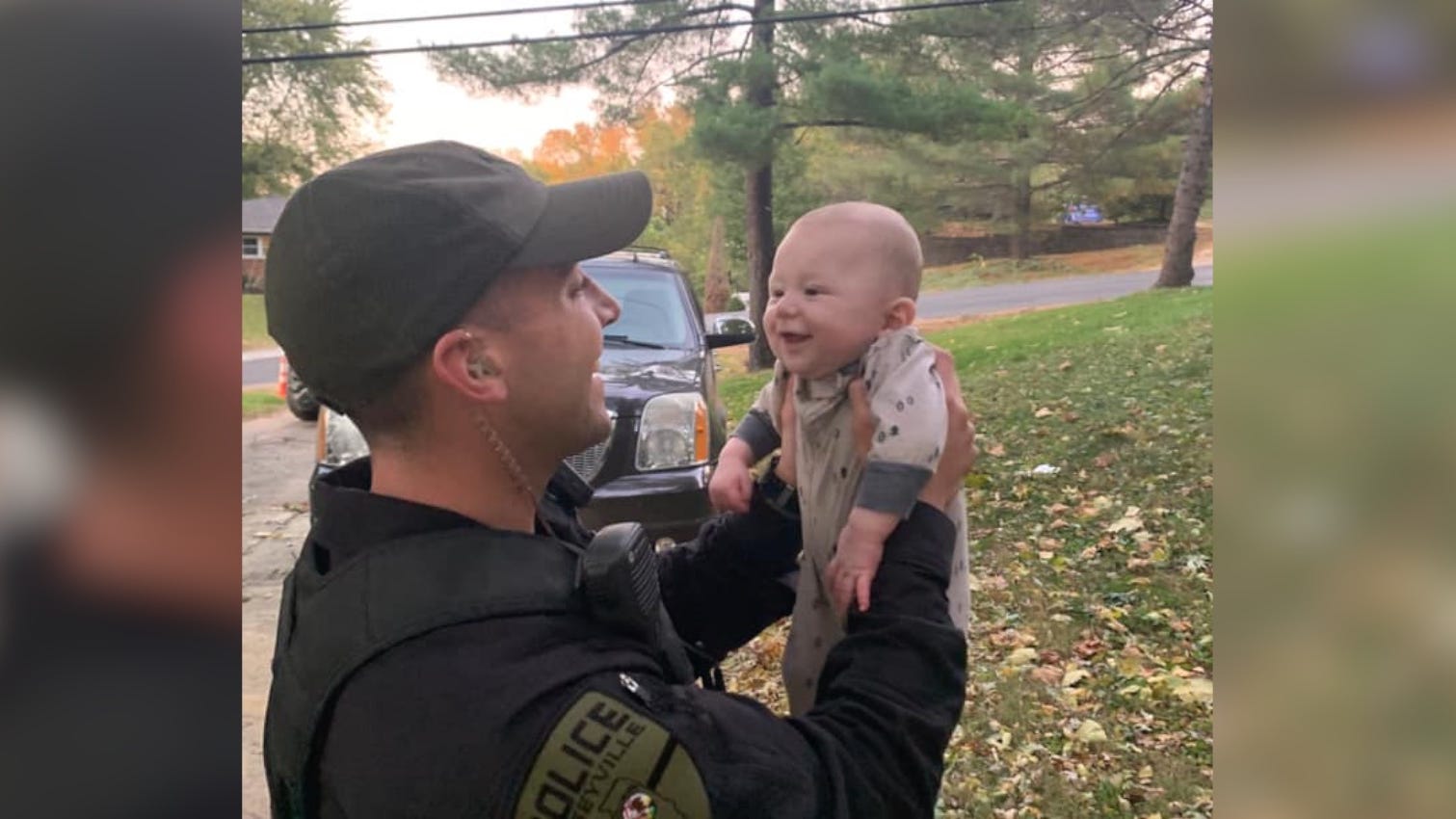 PICS: Police share adorable photos after cop saves choking infant