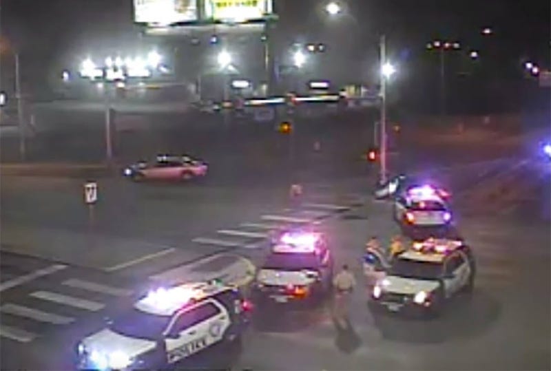 Scene of a robbery, chase and crash on 2-13-20