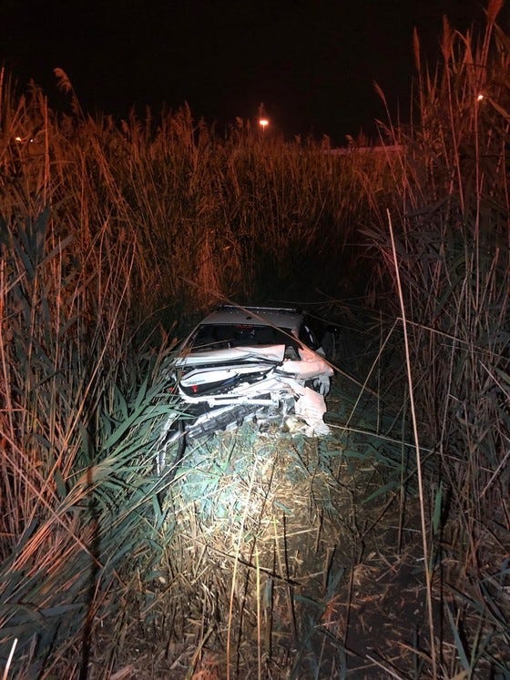 Trooper Riley Hieb had parked his Dodge Charger on the inside shoulder at that location with its emergency lights fully activated, and got out of his vehicle to investigate the crash scene. That is when state police said a woman driving a Chrysler 300, slammed into the police car at a high rate of speed, sending it across the lanes and into the grass.