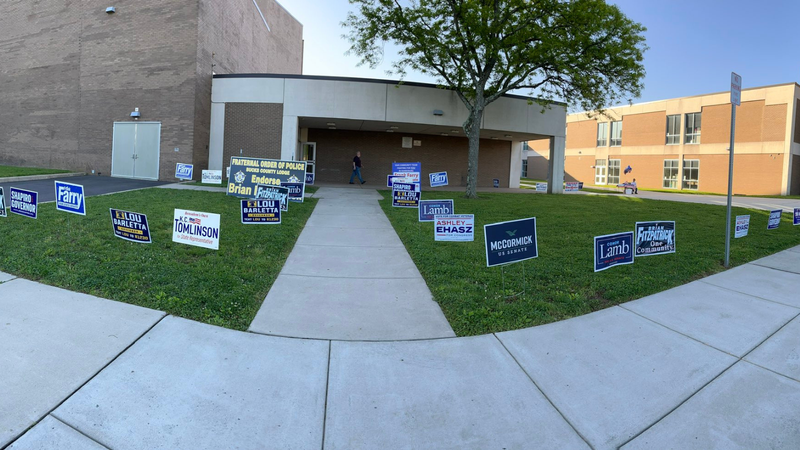 The polling place at Bensalem High School, May 17, 2022.