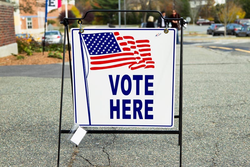 Polling place, vote here