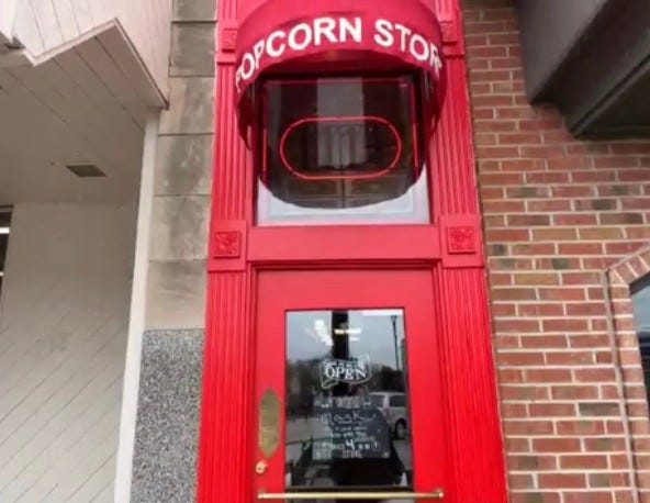 The Little Popcorn Store in downtown Wheaton