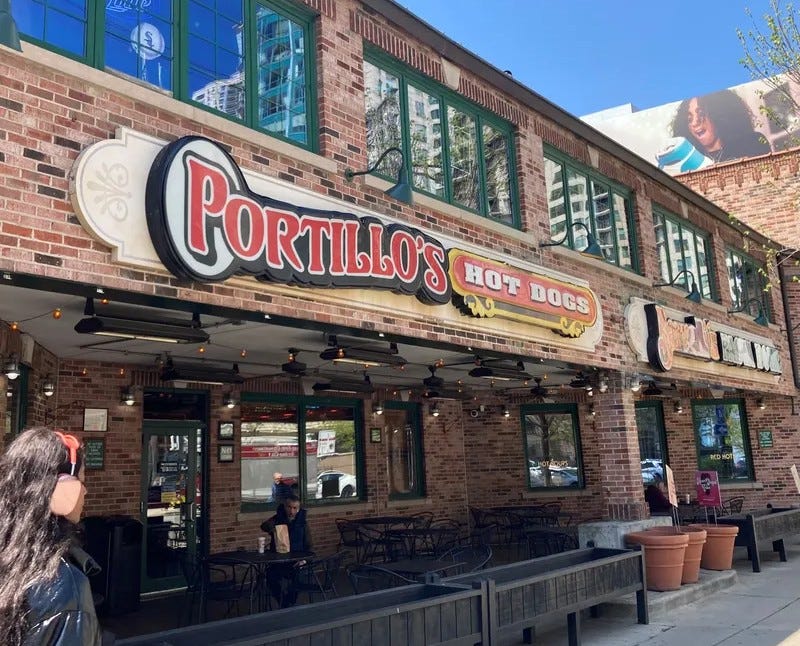Portillo's facade in Chicago
