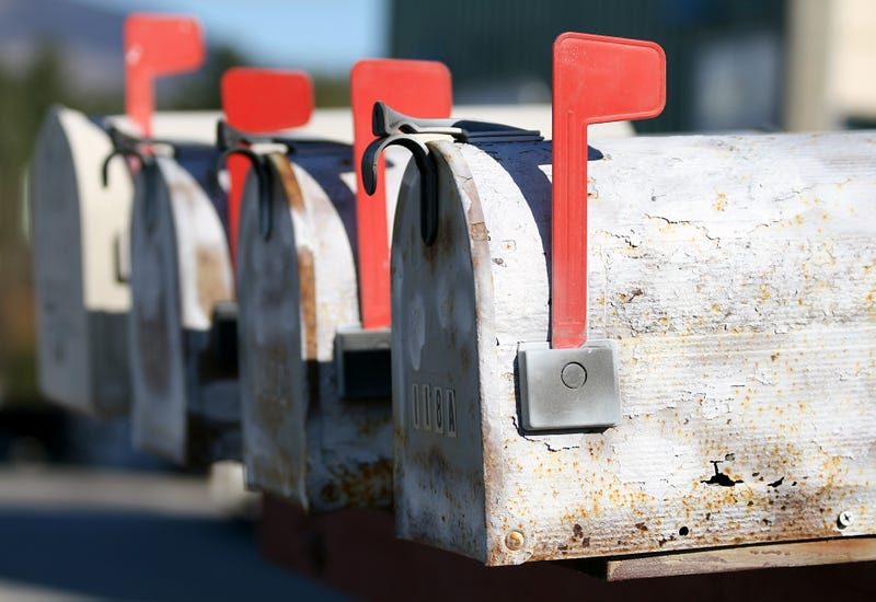 mailboxes in a row