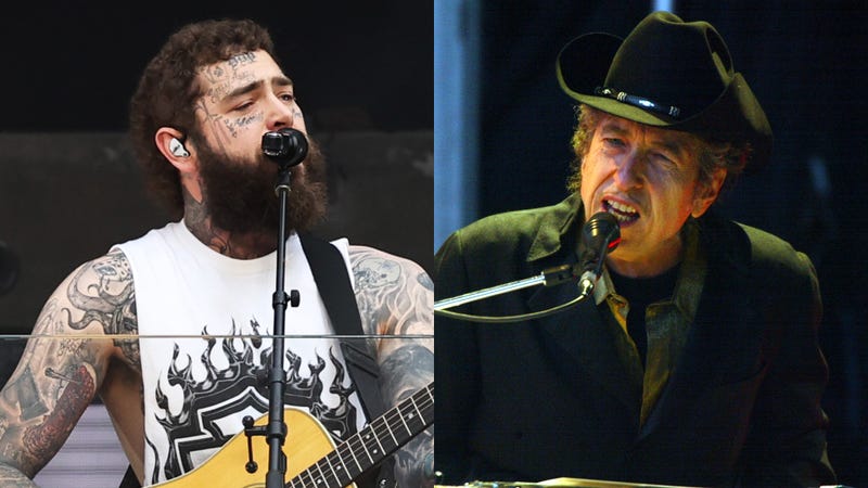 Post Malone and Bob Dylan