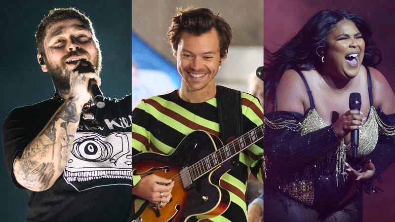 Post Malone, Harry Styles and Lizzo