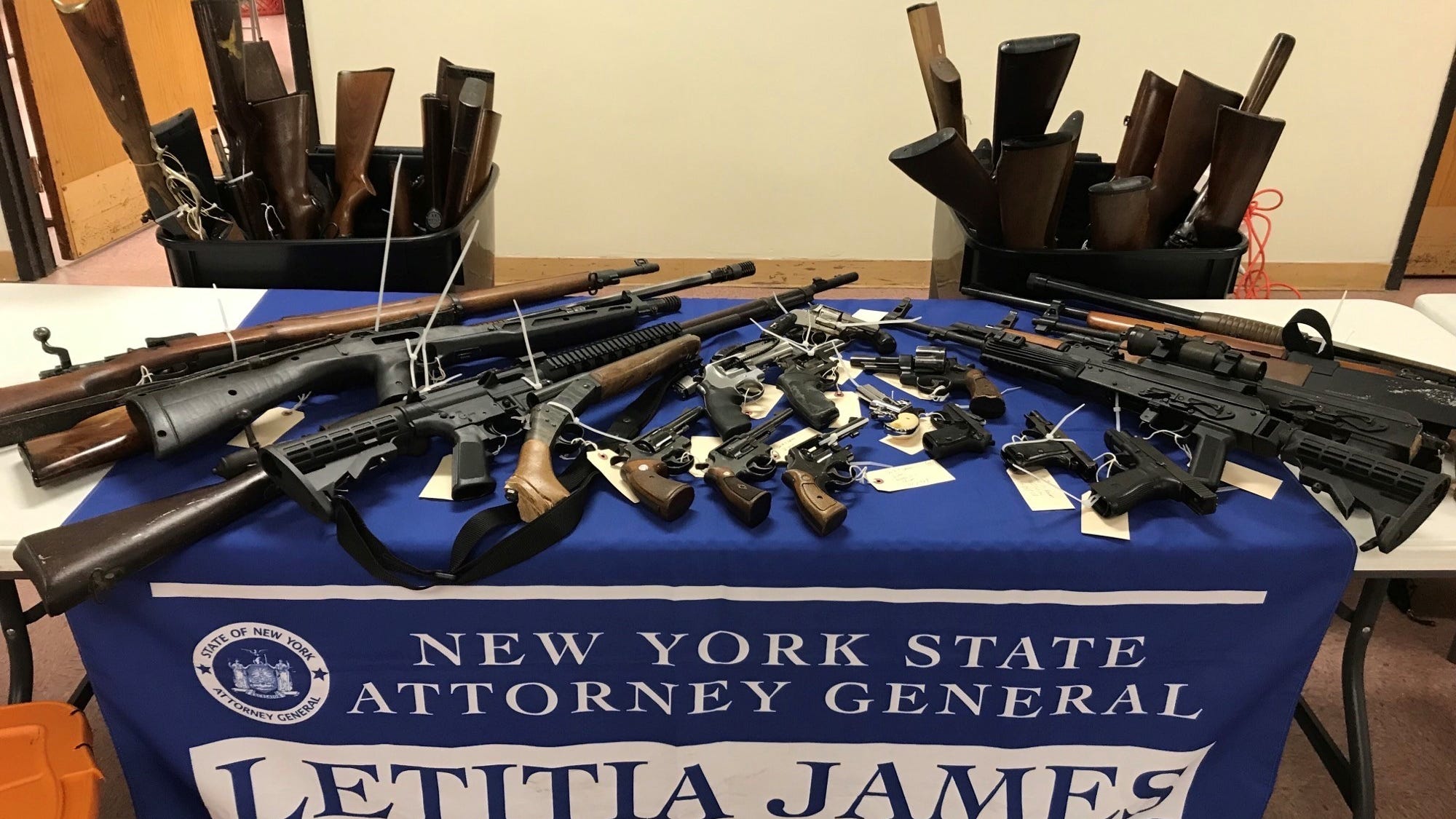 AG Letitia James: 56 guns turned in at NY gun buyback event