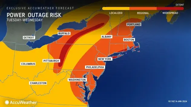 Travel Advisory posted for Erie County as High Wind Warnings posted for Western New York into Wednesday