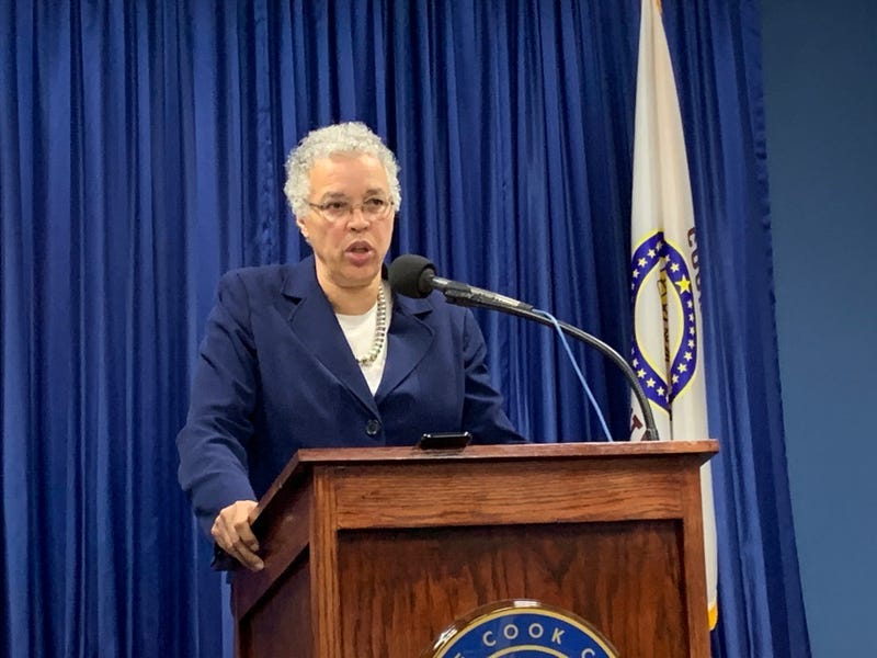 Cook County Board President Toni Preckwinkle goes over 2022 budget