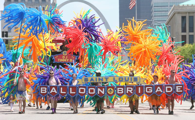 Grand Pride Parade in downtown St. Louis on June 30, 2019