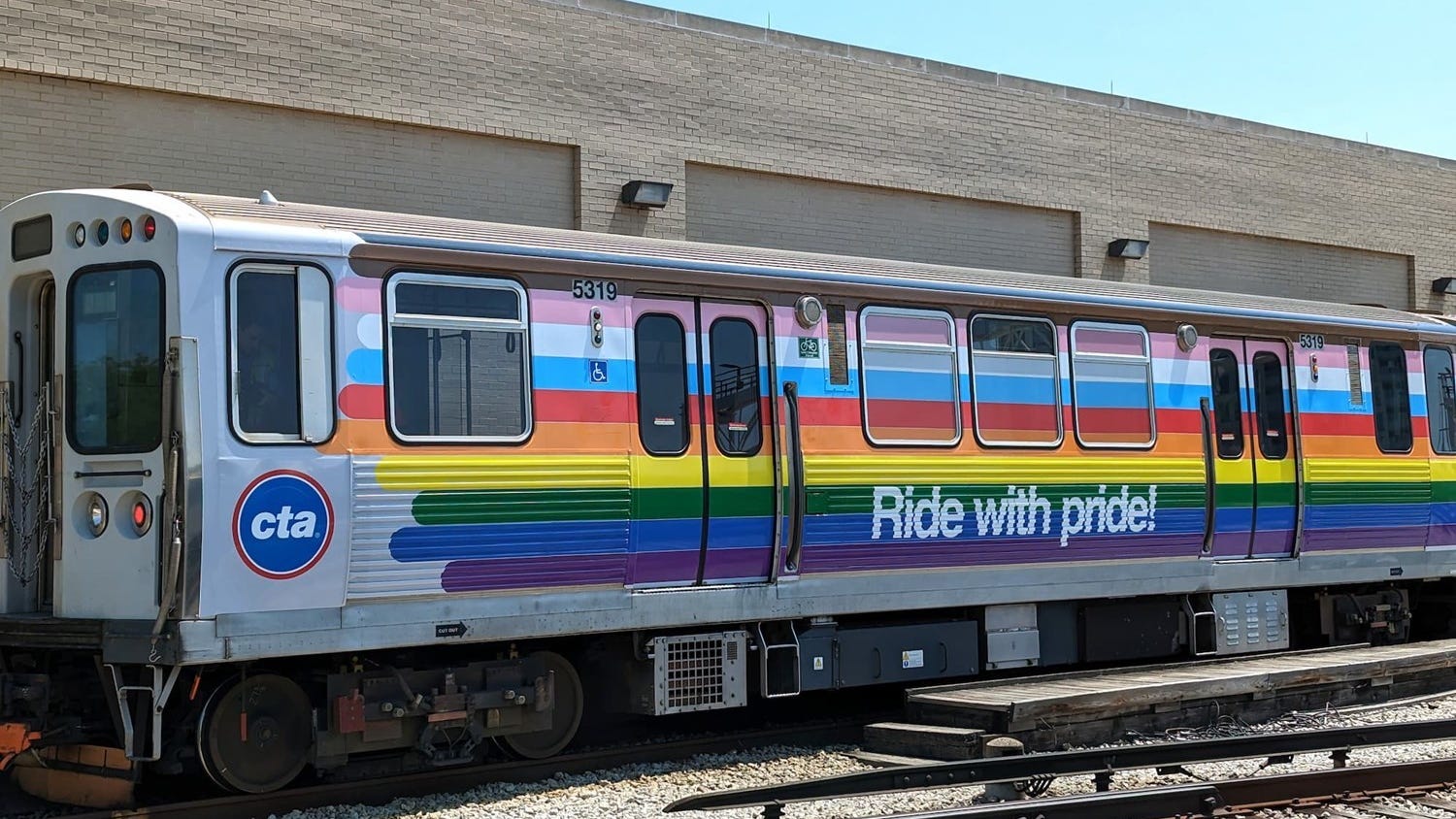 CTA celebrates Pride month with decorated train