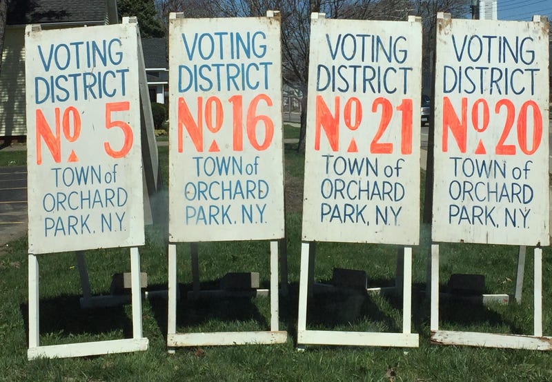 Primary part one voting in Orchard Park, N.Y.