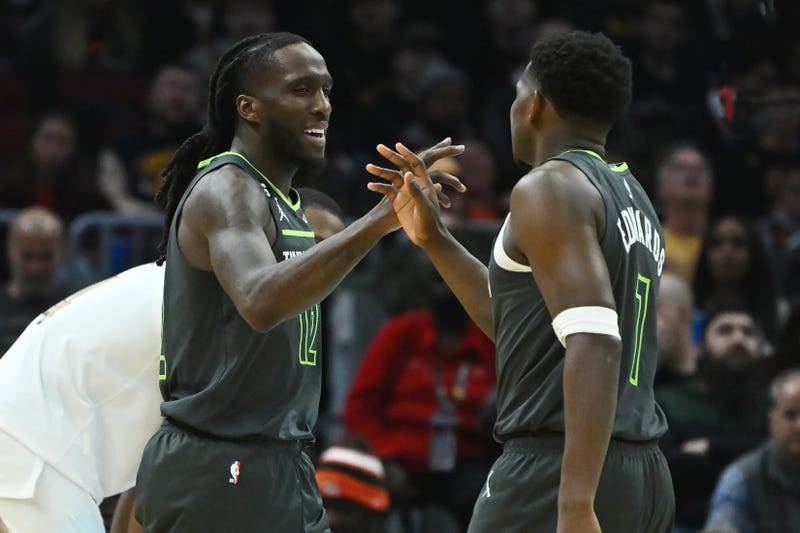 Taurean Prince and Anthony Edwards