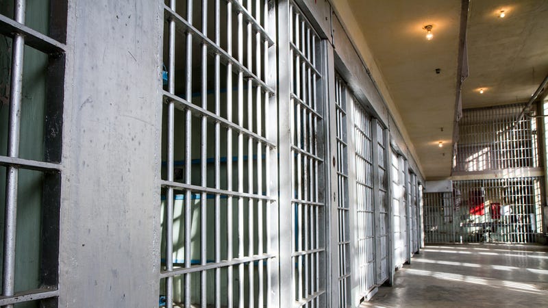 prison bars all locked up - stock photo