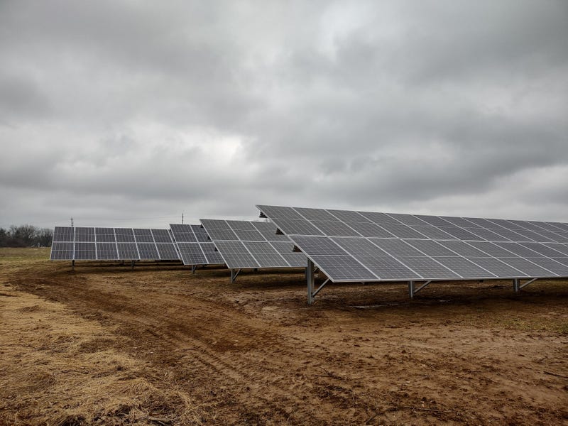 Solar panels at Tyler State Park