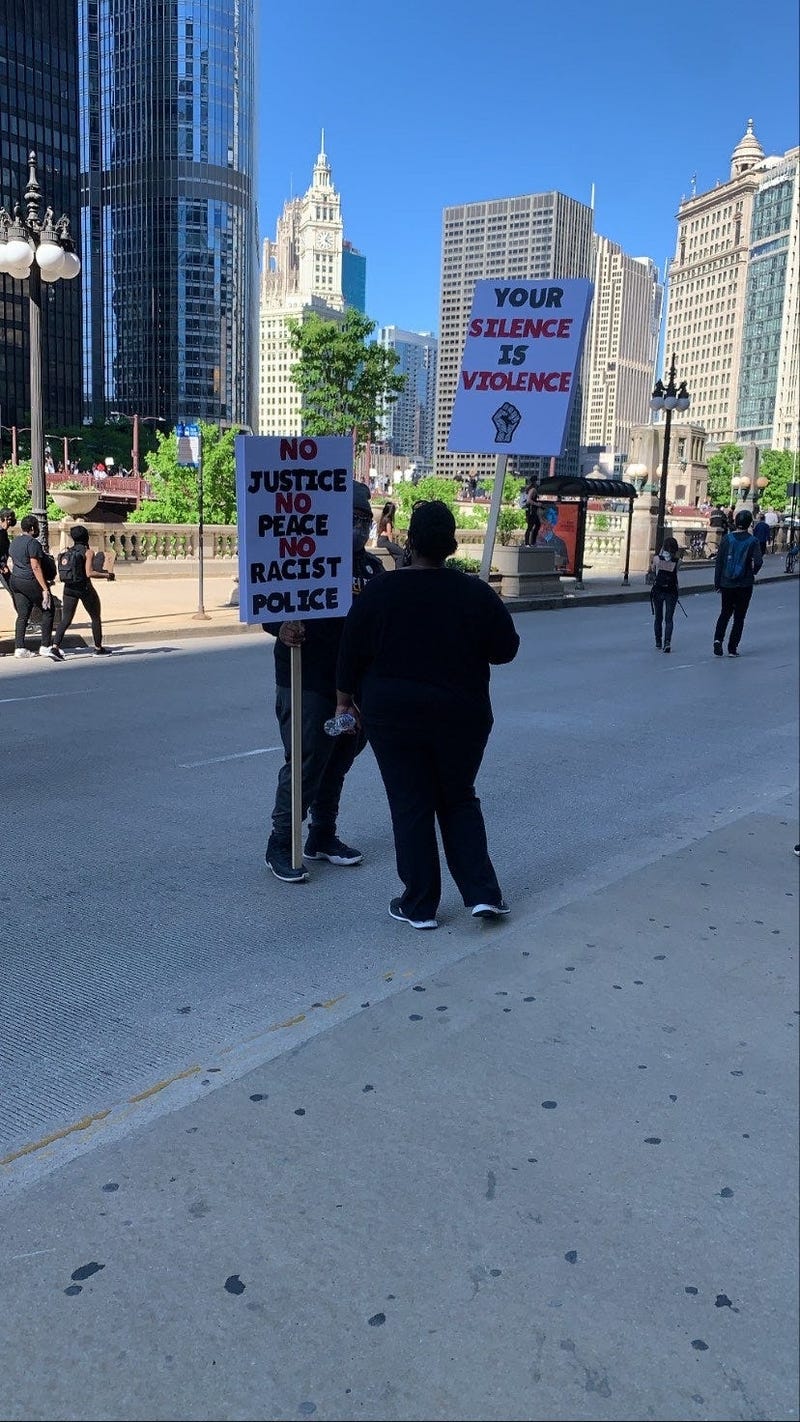 Protesting in Chicago