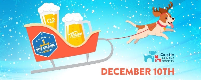 Austin Humane Society pup crawl