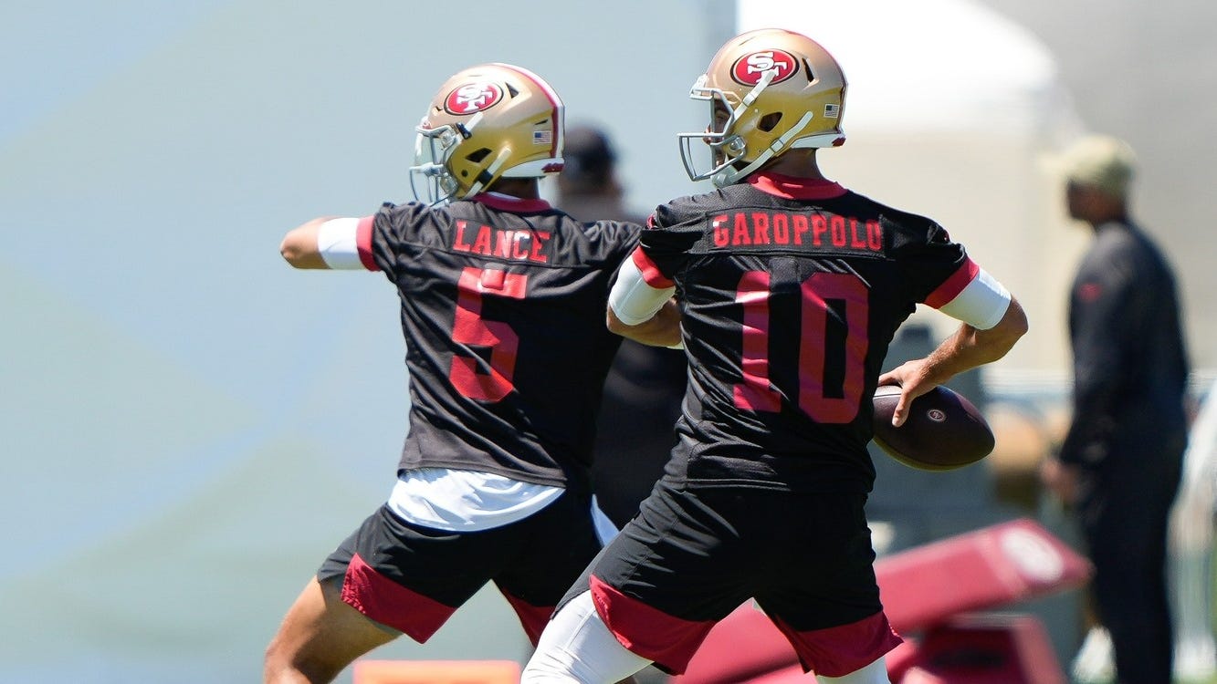 Mike Silver believes 49ers are hedging for Trey Lance with Jimmy Garoppolo