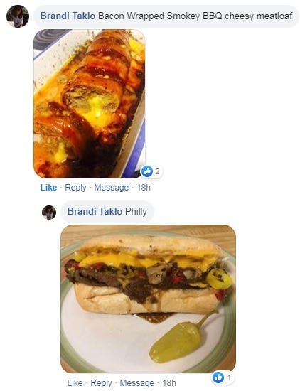 Brandi's meatloaf masterpiece