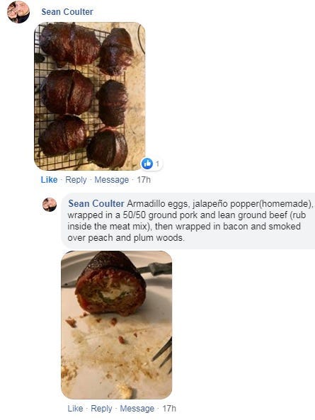 Sean armadillo eggs