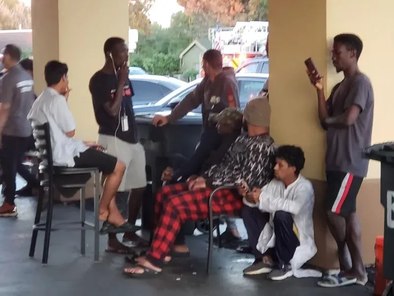 Migrants in Cheektowaga, N.Y.